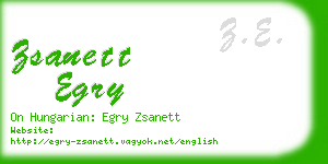 zsanett egry business card